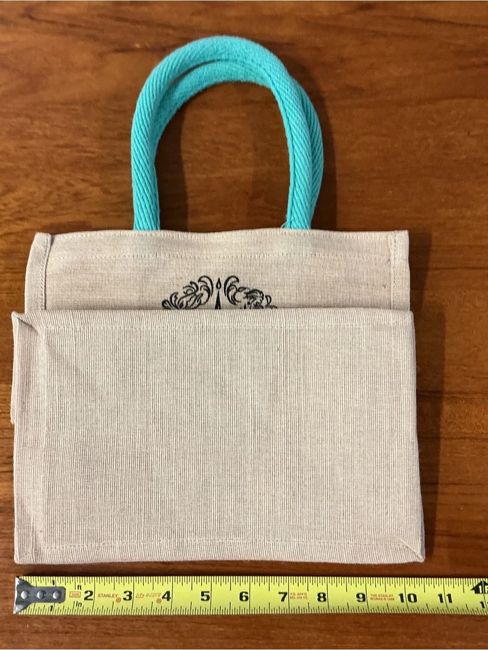 Fortnum and Mason Eco-Friendly Beige Jute Fabric Rope Handle Tote Bag